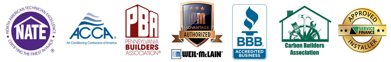 R.F. Ohl certifications and partnerships including BBB A+ accreditation, NATE certification, and industry affiliations