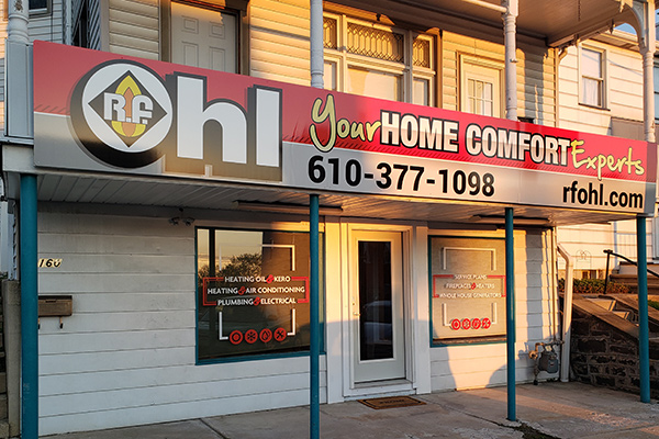 R.F. Ohl office and service center on South 2nd Street in Lehighton, Pennsylvania